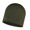 Buff Lightweight Merino-uld Hue - Solid Bark (mørkegrøn) -BUB Snow Butik buff lightweight merino uld hue solid bark moerkegroen 580x773p