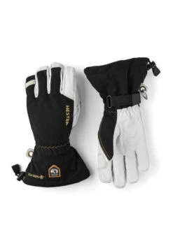 Hestra Army Leather Gore-Tex 5-finger Skihandsker - Unisex - Black