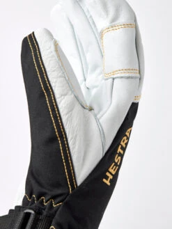 Hestra Army Leather Gore-Tex 5-finger Skihandsker - Unisex - Black -BUB Snow Butik hestra army leather gore tex 5 finger skihandsker unisex black 580x773p 3