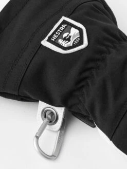 Hestra Army Leather Heli 5-finger Skihandsker - Unisex - Black -BUB Snow Butik hestra army leather heli 5 finger skihandsker unisex black 580x773p 2