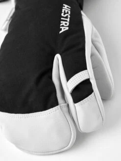 Hestra Army Leather Heli Ski 3-Finger Skihandsker - Herre - Black -BUB Snow Butik hestra army leather heli ski 3 finger skihandsker herre black 580x773p 2