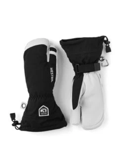Hestra Army Leather Heli Ski 3-Finger Skihandsker - Herre - Black