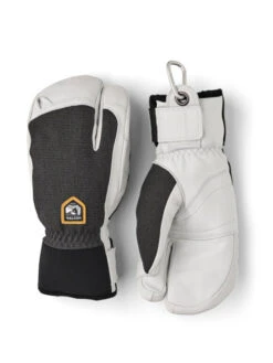Hestra Army Leather Patrol 3-finger Skihandsker - Unisex - Charcoal