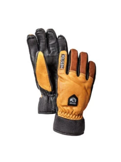 Hestra ARMY TERRY 5-F I LÆDER/ULD SKIHANDSKE TIL MÆND | KORK/BRUN