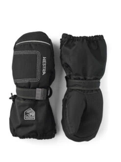 Hestra Baby Zip Long Vante - Børn - Black