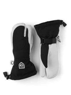 Hestra Heli Ski Female 3-Finger Skihandsker - Dame - Black/Off White