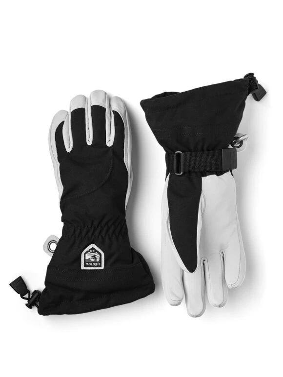 Hestra Heli Ski Female 5-finger Skihandsker - Dame - Black/Off White 3 Hestra Heli Ski Female 5-finger Skihandsker - Dame - Black/Off White