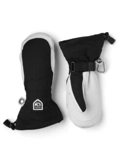 Hestra Heli Ski Female Mitt Skihandsker - Dame - Black/Off White