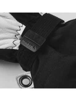 Hestra Junior Army Leather Heli Mitten Skivanter - Børn - Black -BUB Snow Butik hestra junior army leather heli mitten skivanter boern black 580x773p 1