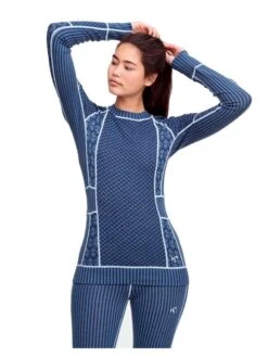 Kari Traa Smekker Merino Uldundertrøje - Dame - Marin
