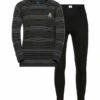 Odlo Kid's Active Warm Eco Base Layer Skiundertøjssæt - Børn - Black Melange -BUB Snow Butik odlo kids active warm eco base layer skiundertoejssaet boern black melange 580x773p