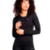 Odlo Women's Merinould Skiundertrøje - Dame - Black -BUB Snow Butik odlo womens merinould skiundertroeje dame black 580x773p