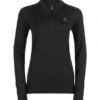 Odlo Women's Collar Skiundertrøje - Dame - Black 2 Odlo Women's Collar Skiundertrøje - Dame - Black -BUB Snow Butik odlo womens suw top stand up collar ls 100 merino skiundertroeje 580x773p