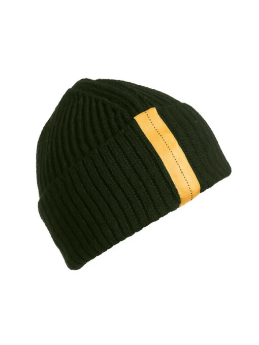 PARAJUMPERS Nest Hat Strikhue I Merinould - Unisex - Sycamore (mørkegrøn) -BUB Snow Butik parajumpers nest hat strikhue i merinould unisex sycamore moerkegroen 580x773p