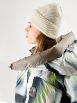 PARAJUMPERS Plain Beanie Strikhue - Unisex - Milk