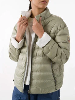 PARAJUMPERS Women's Letizia Reverso (vendbar) Jakke - Dame - Sage/Off White