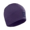 Salomon Logo Unisex Beanie Strikhue | Grape/Night Sky (lilla) -BUB Snow Butik salomon logo unisex beanie strikhue grapenight sky lilla 580x773p