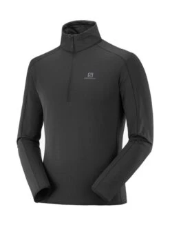 Salomon OUTRACK HALF ZIP MIDLAYER TIL HERRER | BLACK -BUB Snow Butik salomon outrack half zip midlayer til herrer black 580x773p 3