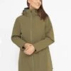 Cathrine Parka Regnjakke | Kvinder | Olive -BUB Snow Butik sea ranch cathrine parka regnjakke kvinder olive 580x773p
