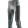 X-Bionic Women's Apani Merino 3/4 Skiunderbukser - Dame - Black/Grey/Turquoise -BUB Snow Butik x bionic womens apani merino 34 skiunderbukser dame blackgreyturquoise 580x773p